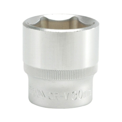 NASADKA KRÓTKA 6-KĄTNA CHROMOWANA 1/2'' 30MM