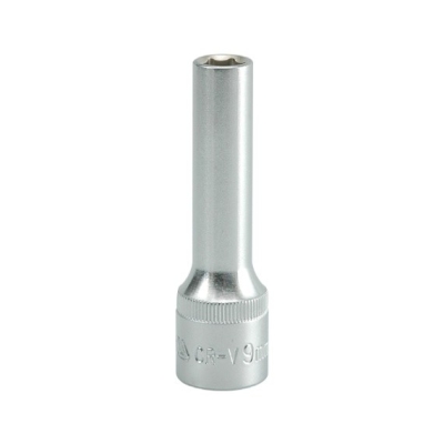 NASADKA DŁUGA 6-KĄTNA CHROMOWANA 1/2'' 9MM