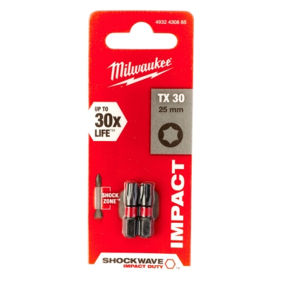 BIT, GROT, KOŃCÓWKA TORX TX30 25MM 2 SZT.