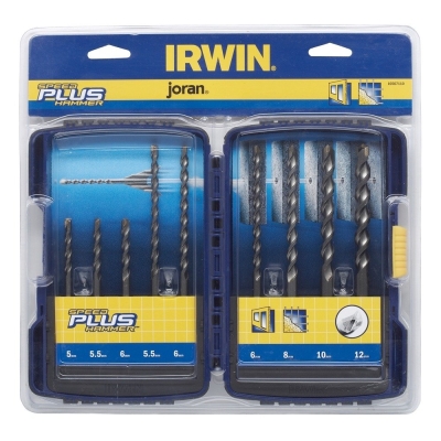 KOMPLET WIERTEŁ DO BETONU SPEEDHAMMER PLUS 9 SZTUK
