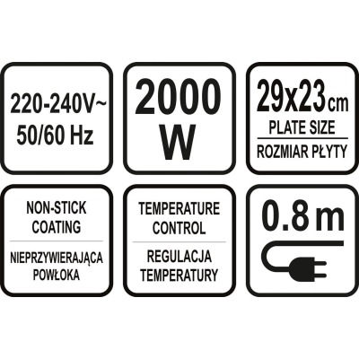 GRILL ELEKTRYCZNY 2200W