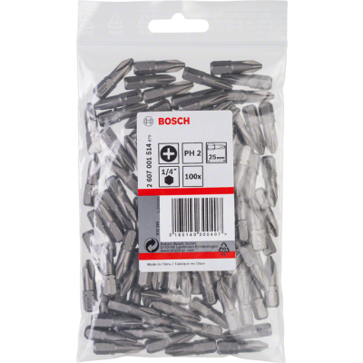 GROT, BIT, KOŃCÓWKA PH2 EH 100PC