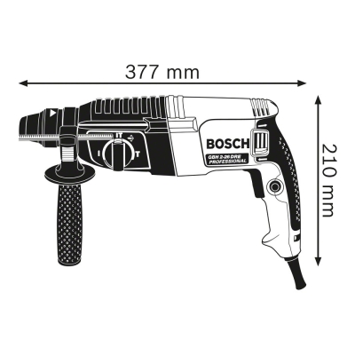 MŁOT UDAROWY OBROTOWY SDS+ GBH 2-26 + UCHWYT WIERTARSKI