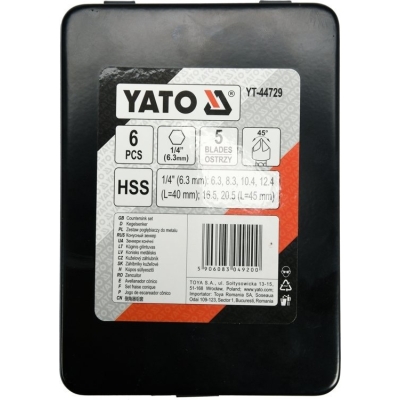 ZESTAW POGŁĘBIACZY DO METALU 6SZT.