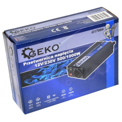 PRZETWORNICA NAPIĘCIA 12V/230V 500/1000W