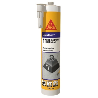 KLEJ MONTAŻOWY SIKAFLEX 118 EXTRA GRAB 290ML BIAŁY