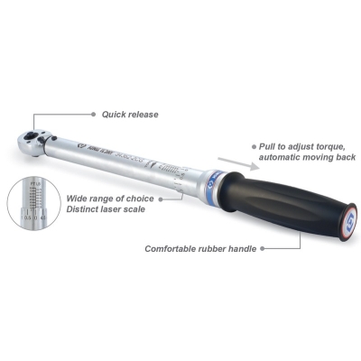 KLUCZ DYNAMOMETRYCZNY Z PRZYCISKIEM 3/8'' 4-20NM