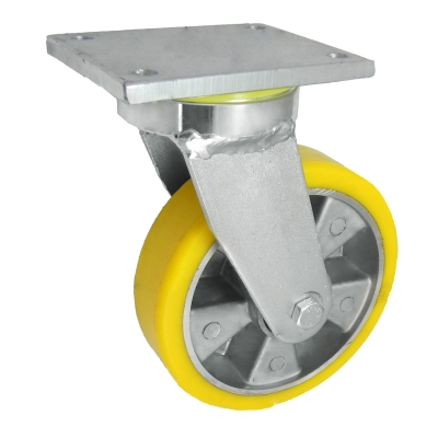 KOŁO ALUMINIUM-POLIURETAN 180MM OBUDOWA SKRĘTNA  A52P