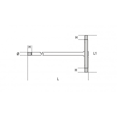 KLUCZ TRZPIENIOWY TYPU T 10MM