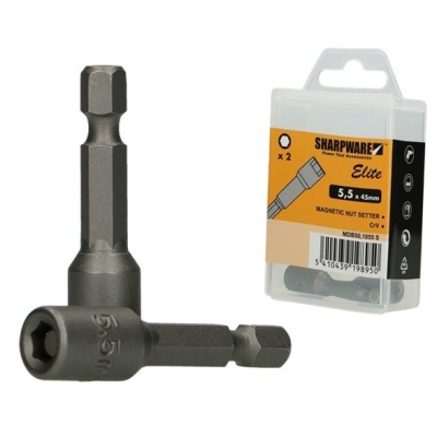 KOŃCÓWKA MAGNETYCZNA SZEŚCIOKĄTNA 8*50MM OP-2SZT