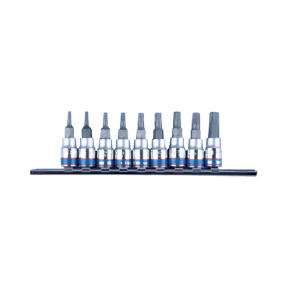 KPL. NASADEK 1/4'' TORX 9 SZTUK T8-T40