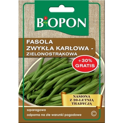 FASOLA ZWYKŁA, KARŁOWA JAGUSIA (ZIELONOSTRĄKOWA) 25G