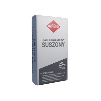 PIASEK KWARCOWY SUSZONY 25KG 0-0.5MM