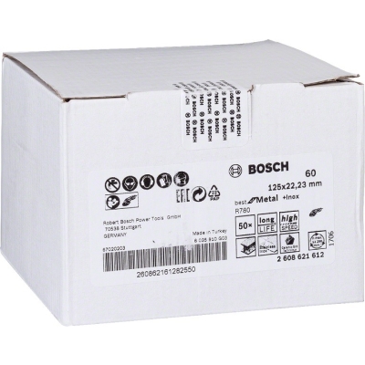 KRĄŻEK FIBRA BEST FOR METAL+INOX TYTAN R780 125MM G60