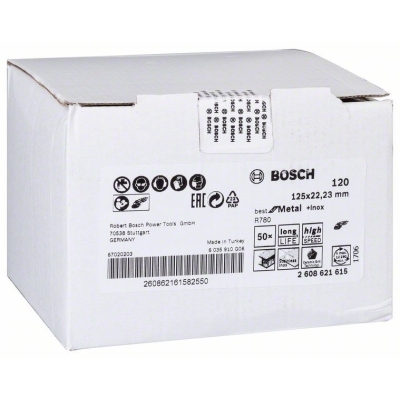 KRĄŻEK FIBRA BEST FOR METAL+INOX TYTAN R780 125MM G120