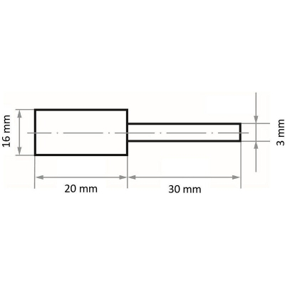 ŚCIERNICA TRZPIENIOWA 'ZY' P6ZY 1620.03 SC 400 MP