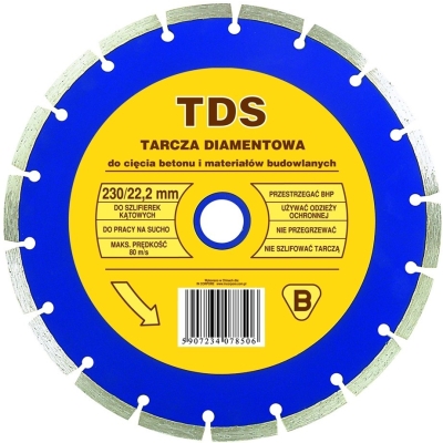 TARCZA DIAMENTOWA SEGMENTOWA TDS 230MM
