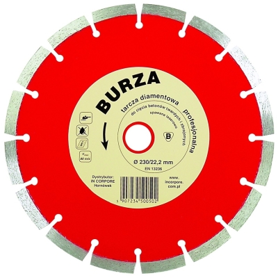 TARCZA DIAMENTOWA SEGMENTOWA BURZA 350MM