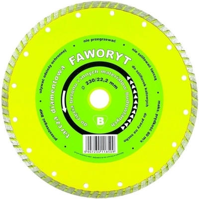 TARCZA DIAMENTOWA TURBO FAWORYT 230MM