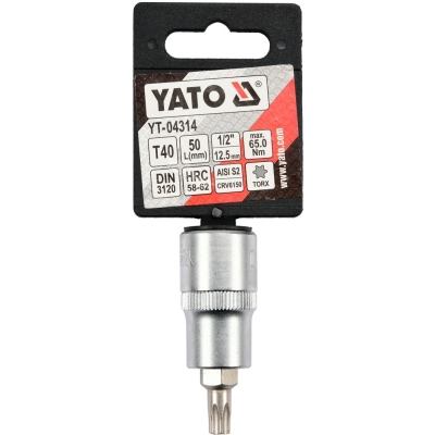 KLUCZ TRZPIENIOWY TORX 1/2'' T40 55MM