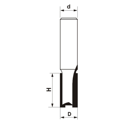 FREZ TRZPIENIOWY CNC PREMIUM PROSTY DWUPŁYTKOWY 12*30*12