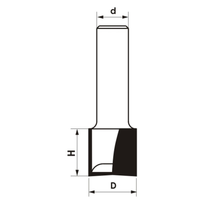 FREZ TRZPIENIOWY CNC PREMIUM PROSTY DWUPŁYTKOWY 22*17*12