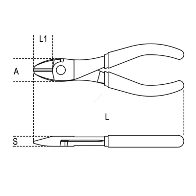 SZCZYPCE TNĄCE BOCZNE WZMOCNIONE Q-TY 160MM