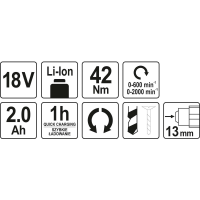 WKRĘTARKA BEZSZCZOTKOWA 18V