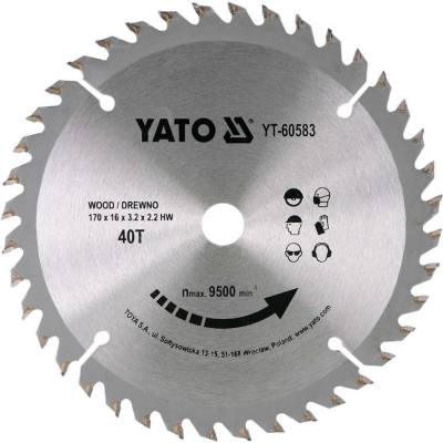TARCZA WIDIOWA DO DREWNA 170*40T*16MM