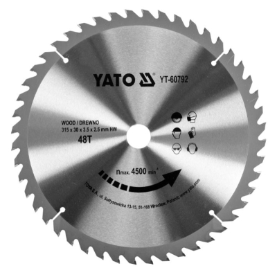 TARCZA WIDIOWA DO DREWNA 315*48T*30MM