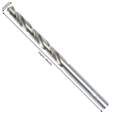 WIERTŁO DO METALU HSS-G 10.0MM DIN338 5SZT