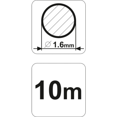 ŻYŁKA TNĄCA OKRĄGŁA 1,6MMX10M FLO
