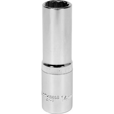 NASADKA DŁUGA 12-KĄTNA CHROMOWANA 1/2'' 14MM