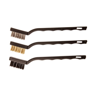 SZCZOTKI 180MM MIX 3 SZTUKI MIEDŹ STAL NYLON