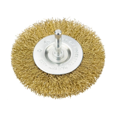 SZCZOTKA DRUCIANA TARCZOWA Z TRZPIENIEM 100MM