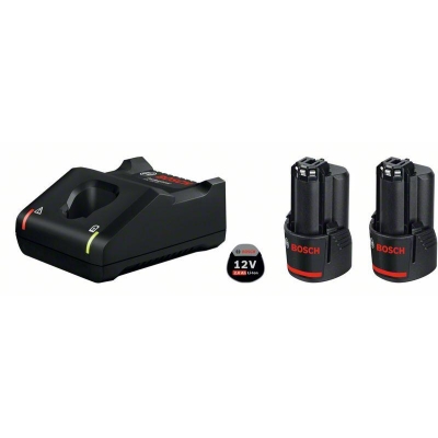 ZESTAW STARTOWY GBA 12V 2*2.0AH + ŁADOWARKA