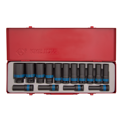 KOMPLET NASADEK UDAROWYCH 1/2 15CZ DŁUGIE 12-KĄT. 10-32MM