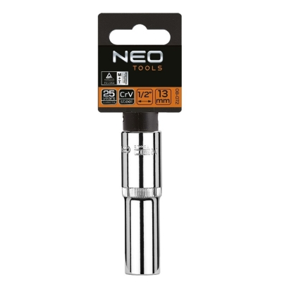 NASADKA DŁUGA 12-KĄTNA CHROMOWANA 1/2'' 13MM