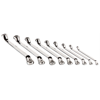 KLUCZE OCZKOWE ODGIĘTE 6-32MM, 12 SZTUK