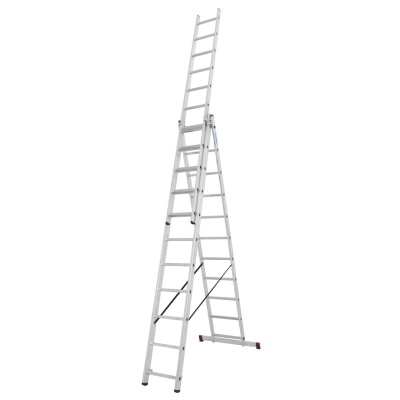DRABINA ALUMINIOWA 3-ELEMENTOWA CORDA 3*11 SZCZEBLI