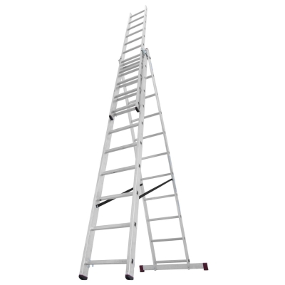 DRABINA ALUMINIOWA 3-ELEMENTOWA CORDA 3*11 SZCZEBLI