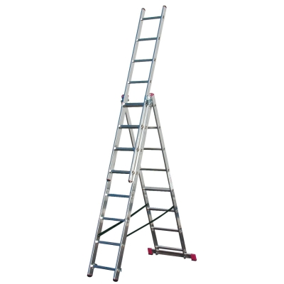 DRABINA ALUMINIOWA 3-ELEMENTOWA CORDA 3*8 SZCZEBLI