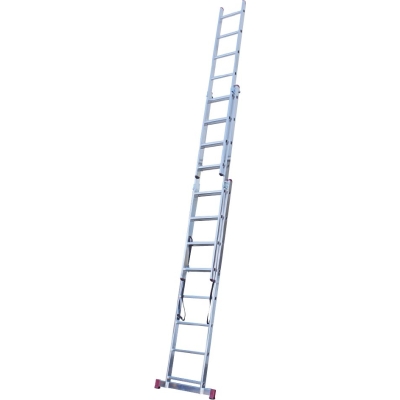 DRABINA ALUMINIOWA 3-ELEMENTOWA CORDA 3*8 SZCZEBLI
