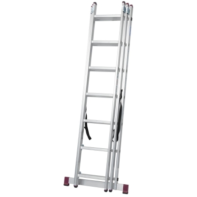 DRABINA ALUMINIOWA 3-ELEMENTOWA CORDA 3*7 SZCZEBLI
