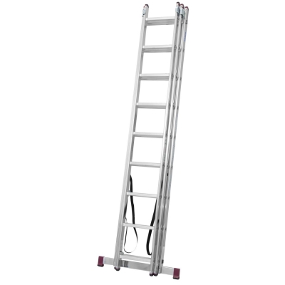 DRABINA ALUMINIOWA 3-ELEMENTOWA CORDA 3*9 SZCZEBLI
