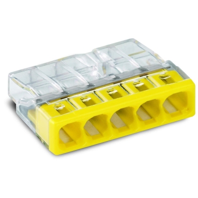 SZYBKOZŁĄCZKA WAGO 2273-205 5X0,5-2,5 MM2 ŻÓŁTA 5 SZTUK