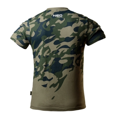 T-SHIRT ROBOCZY Z NADRUKIEM CAMO, ROZM.XL