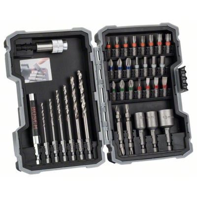 ZESTAW BITÓW I WIERTEŁ DO METALU HEX PRO-MIX METAL 35 SZT