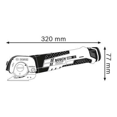 NOŻYCE ROTACYJNE GUS 12V-300 2*2.0*AH