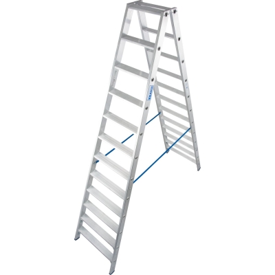 DRABINA ALUMINIOWA DWUSTRONNA STABILO 2*12 SZCZEBLI